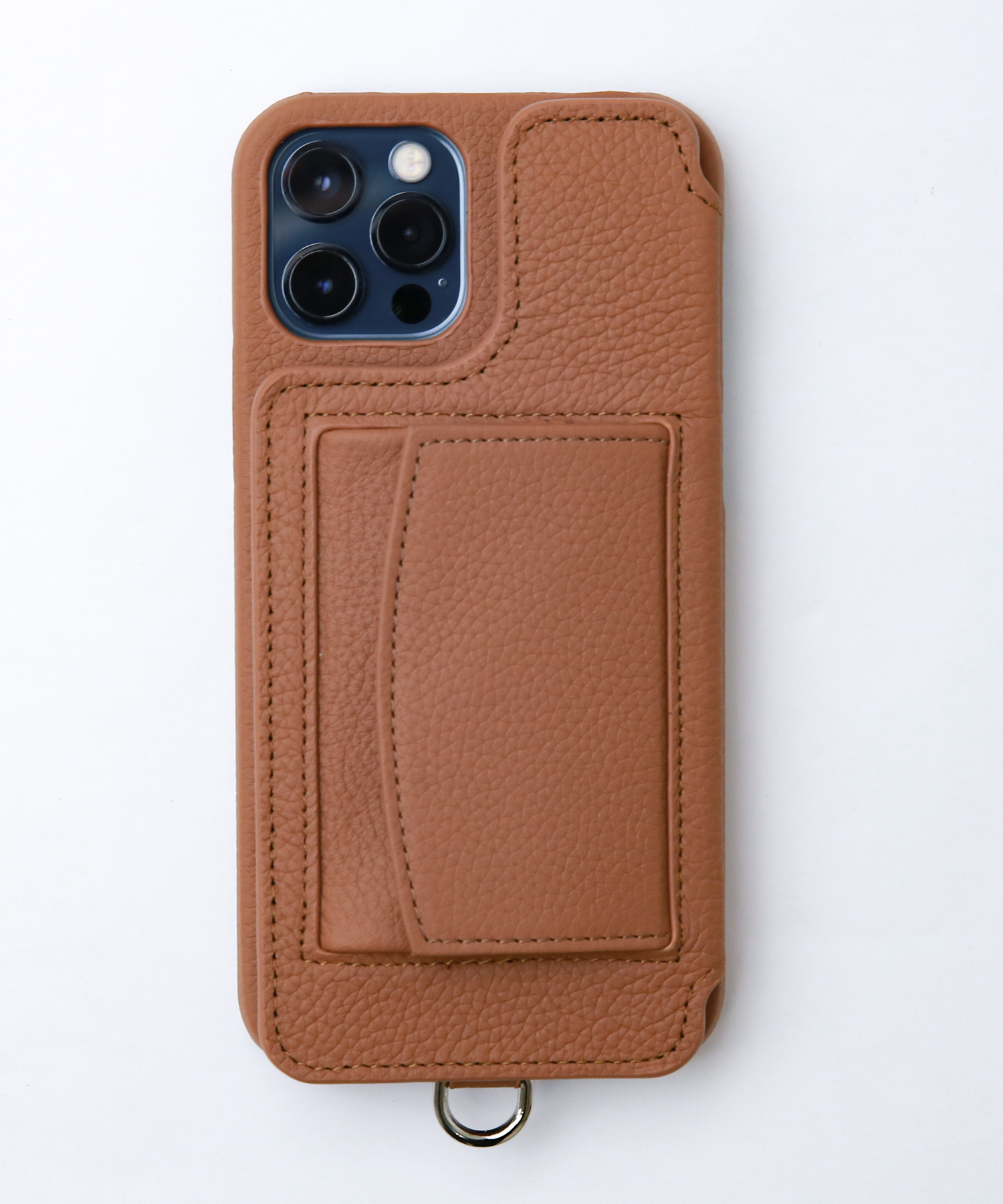 POCHE iPhone12Pro-iPhone12 NO BUTTONS/BROWN